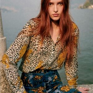 SÉZANE Pierro Shirt, SÉZANE X INOUI EDITIONS, Daisy, Leopard
